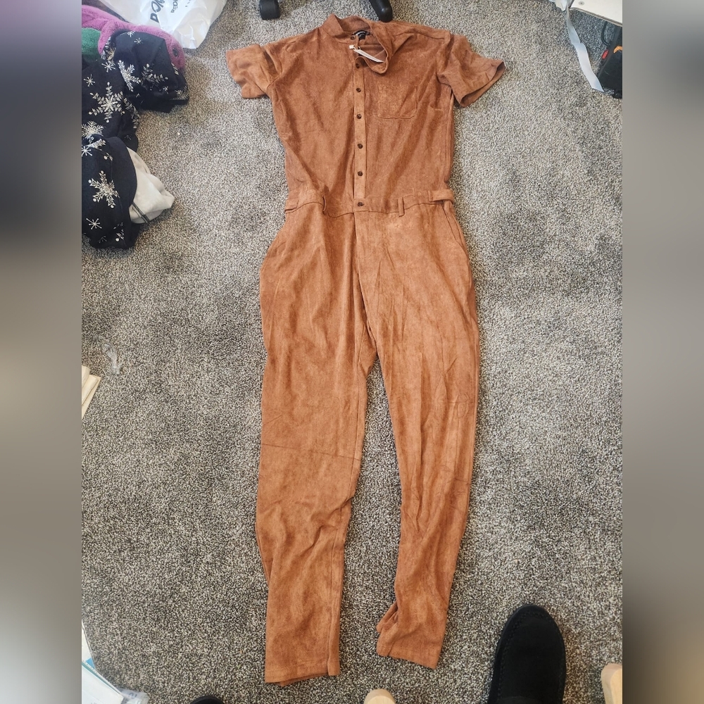 Mens Desert Suede Jumpsuit